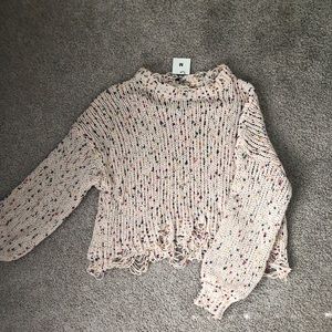 Crop Confetti Sweater